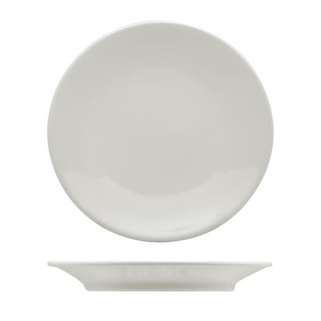Leela Baralee Simple Coupe Plate 27cm featuring an elegant design, perfect for main courses and desserts, microwave and dishwasher safe.