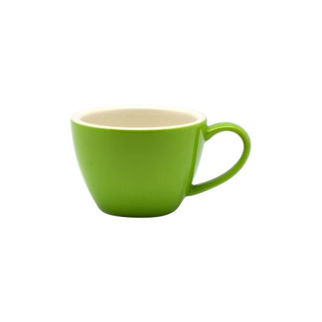 Set of 6 elegant vert green tea cups, 170ml each, perfect for flat whites and tea, blending tradition with modern design.
