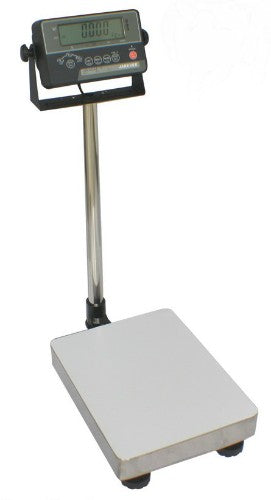 Jadever Platform Scale JBJP-150M, durable 150kg capacity scale with large LCD display, versatile weighing functions, and robust design.
