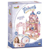 3D puzzle of a princess castle, featuring intricate details and interactive elements for imaginative play. Perfect for children aged 5+.