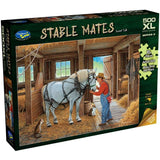 Colorful 500-piece jigsaw puzzle featuring John Sloane's enchanting artwork of everyday life, perfect for nature lovers.