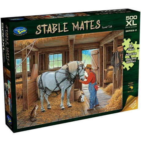 Colorful 500-piece jigsaw puzzle featuring John Sloane's enchanting artwork of everyday life, perfect for nature lovers.