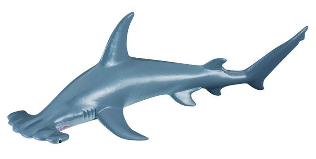 Handcrafted 16cm Scalloped Hammerhead Shark figurine, intricately painted, durable, and safe for ages 3 and up.