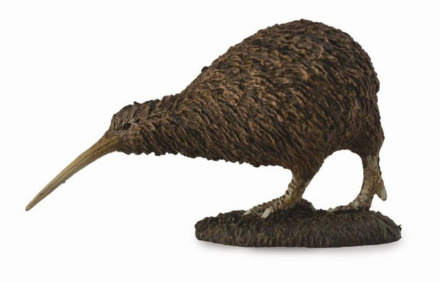 Hand-painted 6.7cm Kiwi figurine made of non-toxic PVC, perfect for collectors and children, showcasing New Zealand's iconic bird.