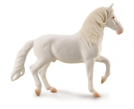 Hand-painted Camarillo White Horse figurine, 15.5 cm tall, showcasing detailed craftsmanship and elegance for collectors and decor.