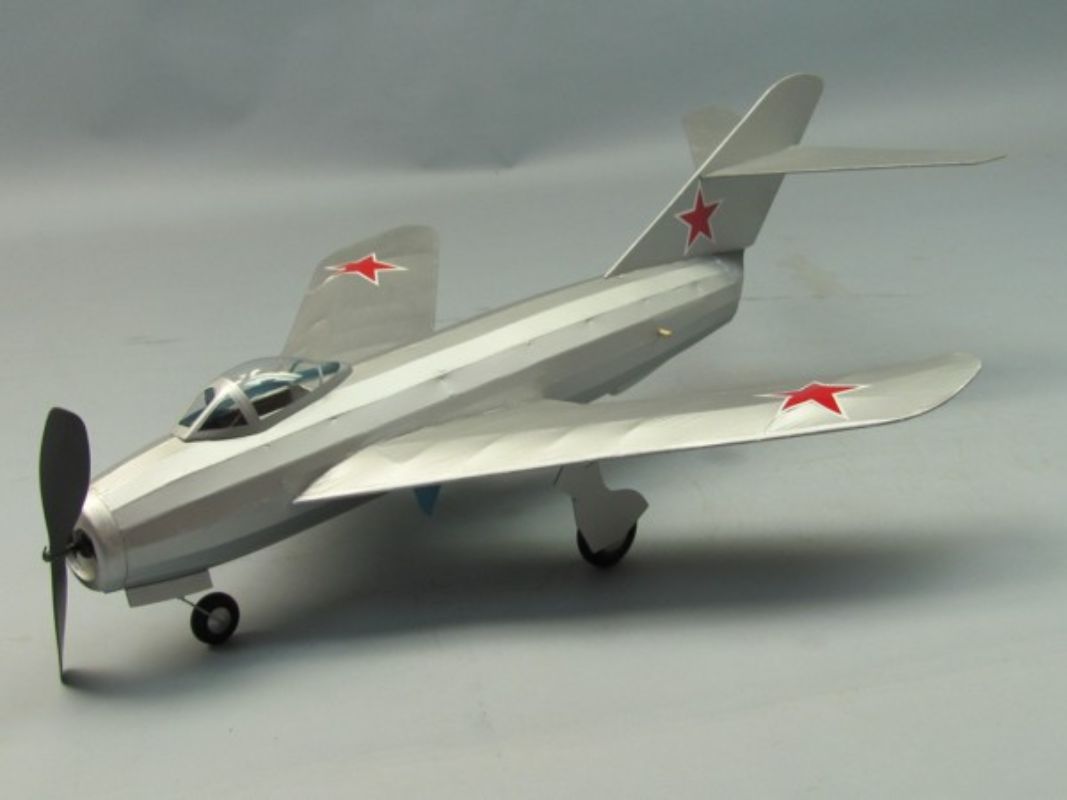 18-inch balsa glider modeled after the MIG-17, perfect for stable glides and outdoor fun for all ages.