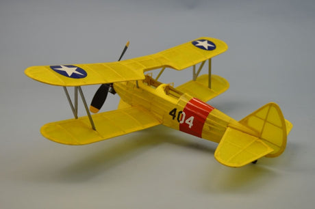 Balsa Glider - 18" Stearman PT-17, a lightweight balsa model with intricate detailing, perfect for flight exploration and STEM learning.