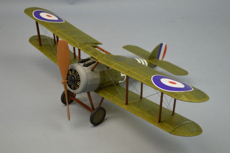 Balsa Glider 18" Sopwith Snipe model kit with precision parts, colorful decals, and easy assembly for aviation enthusiasts.