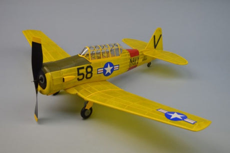 Balsa Glider - 30" AT-6 Texan features precision laser-cut balsa, 30" wingspan, vibrant decals, and easy assembly for all modelers.