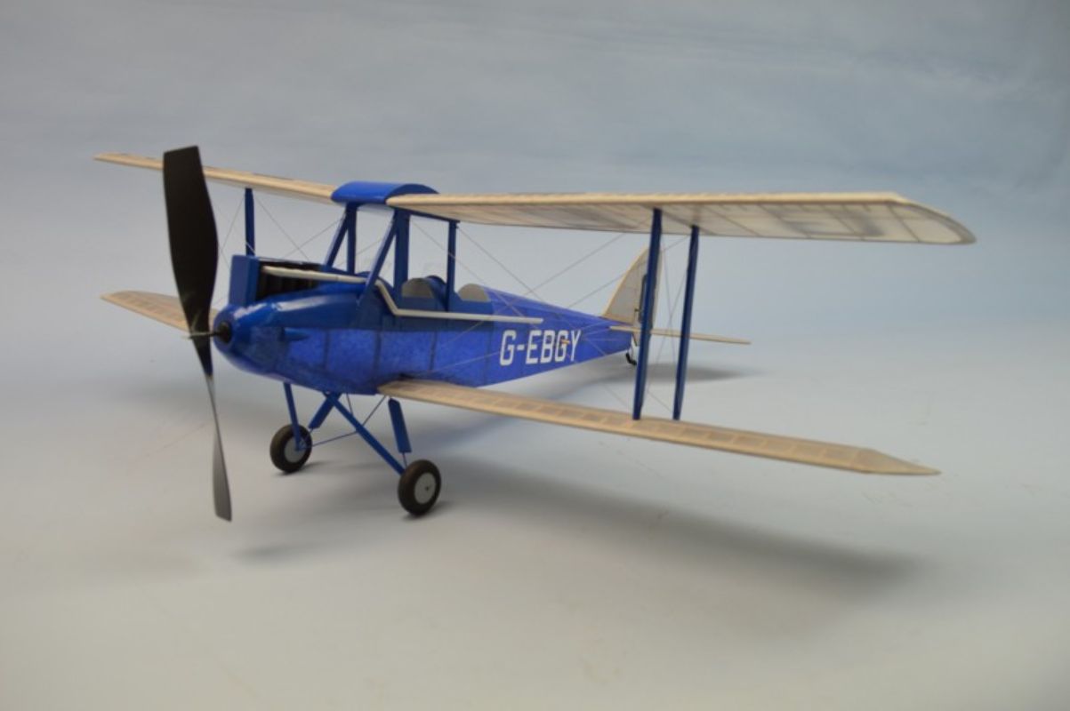 Lightweight balsa glider inspired by the Gipsy Moth, featuring a 30" wingspan for stable, thrilling flights.