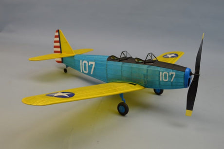 Balsa Glider - 30" Fairchild PT-19 model featuring a 30-inch wingspan, precision laser-cut parts, and vibrant decals.