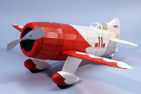 Balsa Glider 24" Gee Bee R-1 Racer featuring iconic design, lightweight balsa wood, ideal for beginners and aerodynamics education.