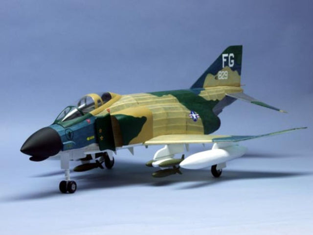 Balsa Glider F-4D Phantom, 18", precision model kit with 150+ laser-cut parts for smooth flying and learning.