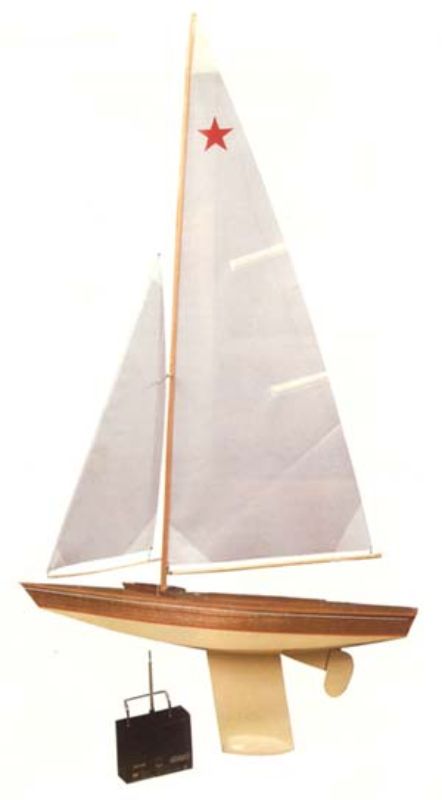 30" Wooden Sailboat Kit featuring intricate details, perfect for model builders and as home decor or a thoughtful gift.