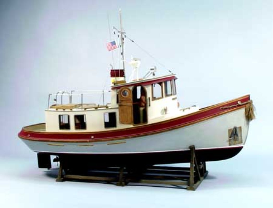 28" wooden model kit of the Victory Tugboat, detailed design for crafting enthusiasts, perfect for display and nautical decor.