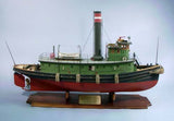 Detailed 39.5" scale model of a Brooklyn Tug, ideal for hobbyists and R/C enthusiasts. Perfect centerpiece for collections.