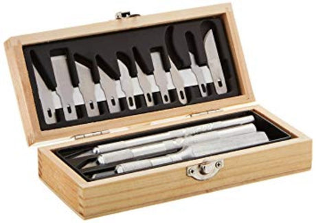 Three precision crafting knives with 10 sharp blades, designed for artists and hobbyists for intricate cutting tasks.