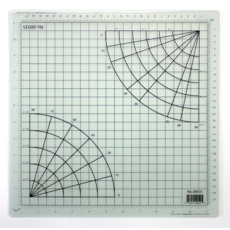 Clear cutting mat measuring 18" x 24", ideal for crafting with a self-healing surface and grid lines for precision.