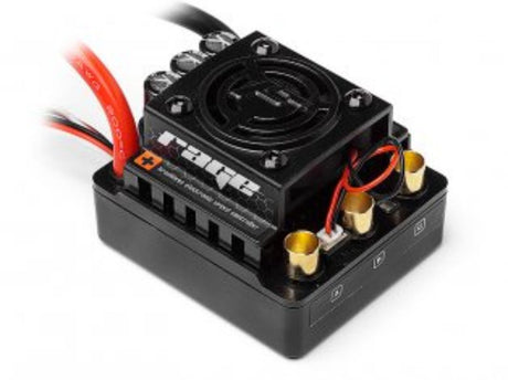 High-performance 80A ESC for 1/8 scale RC vehicles, featuring compact design, sensorless technology, and multiple protection features.