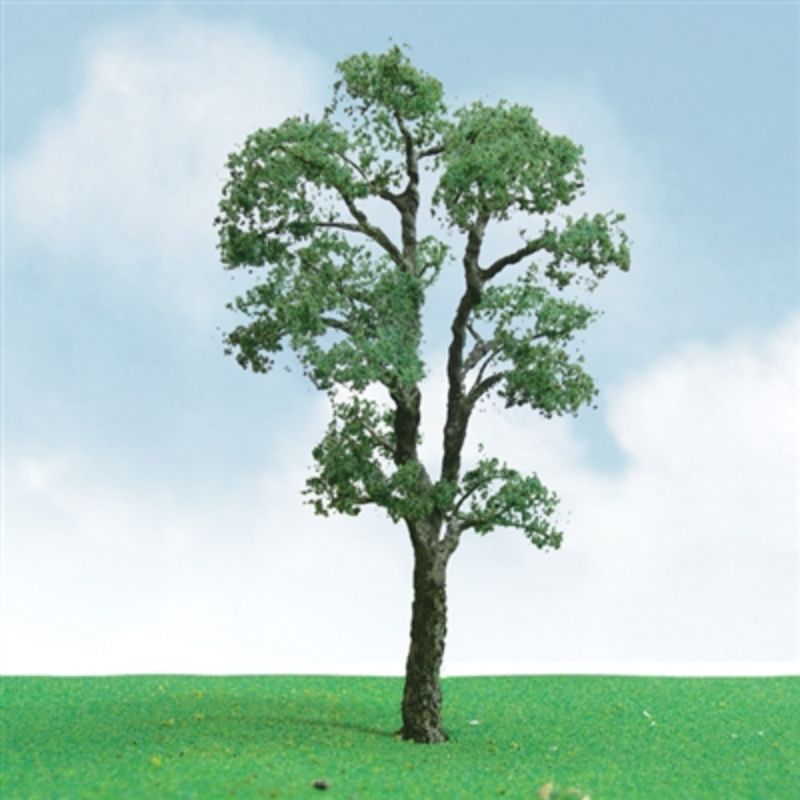 Realistic 85-100mm maple trees in a 2-pack, perfect for enhancing dioramas and model landscapes with vibrant foliage.