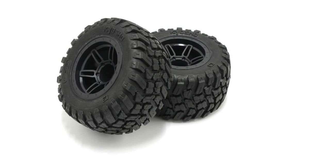 Kyosho Rage 2.0 Wheels & Tyres set offering superior grip, durability, and stability for optimal RC performance on all terrains.