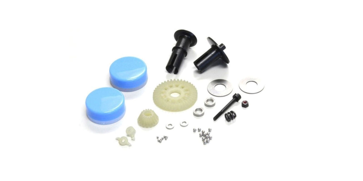 Kyosho ZX5/6/7 Ball Diff Set enhances RC car handling and traction, perfect for racing and casual driving.