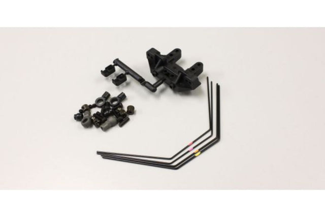 Kyosho RB6/7 RR Stabilizer Set enhances RC vehicles with superior rigidity and control, ensuring stability during sharp turns.