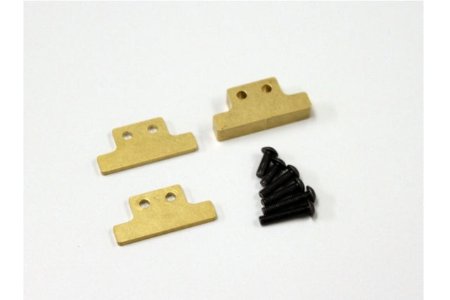 Kyosho RB6/7 RR Bulkhead Weight Set enhances RC car balance and stability for improved traction and cornering in races.