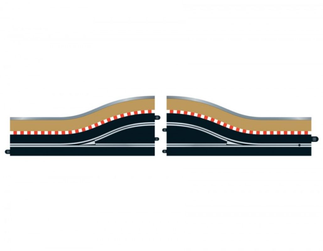 Right-hand digital pit lane accessory for Scalextric, featuring sensors for lap tracking and versatile track configuration.