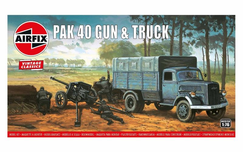 Airfix Kit Model - PAK 40 Gun & Truck