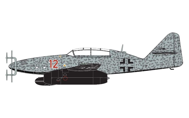 Airfix Kit Model - MMesserschmitt Me 262B-1a/U1