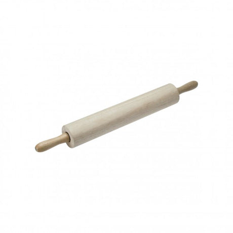 Wooden 38cm rolling pin by Chef Inox, ideal for effortless dough rolling and consistent baking results.