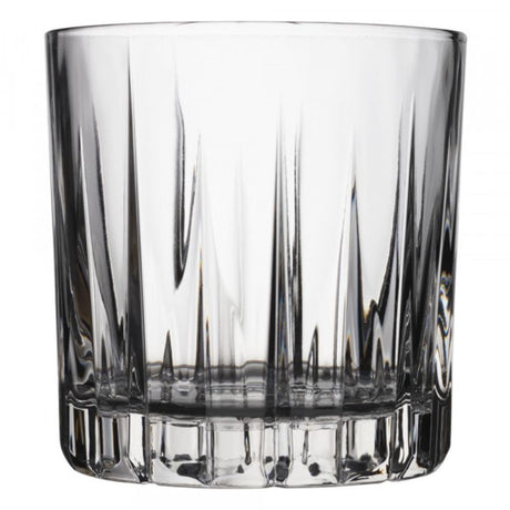 Set of 6 Ocean Traze 350ml whisky glasses featuring elegant cut designs, perfect for savoring whisky in style.