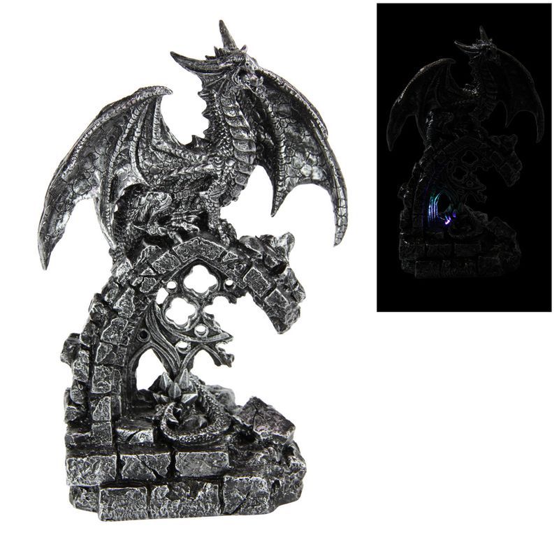 Ornament - Black Dragon on Relic Realm (25cm)