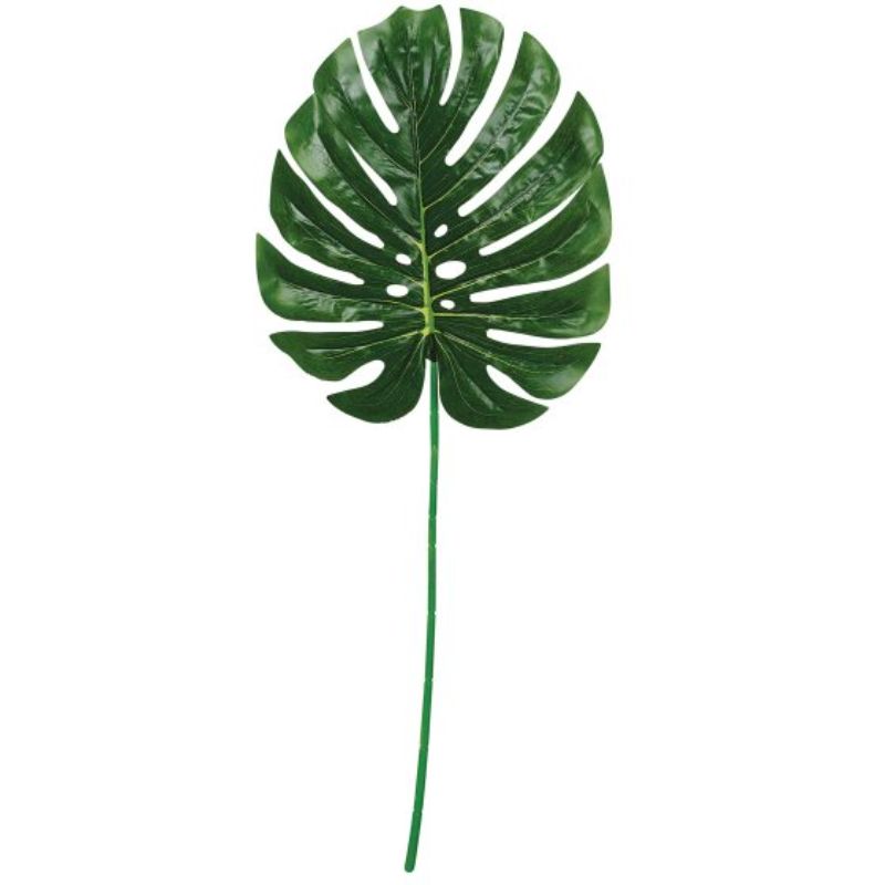 Palm Leaf Plastic Decoration, 27cm x 75cm, realistic tropical decor for home or events, lightweight and versatile.