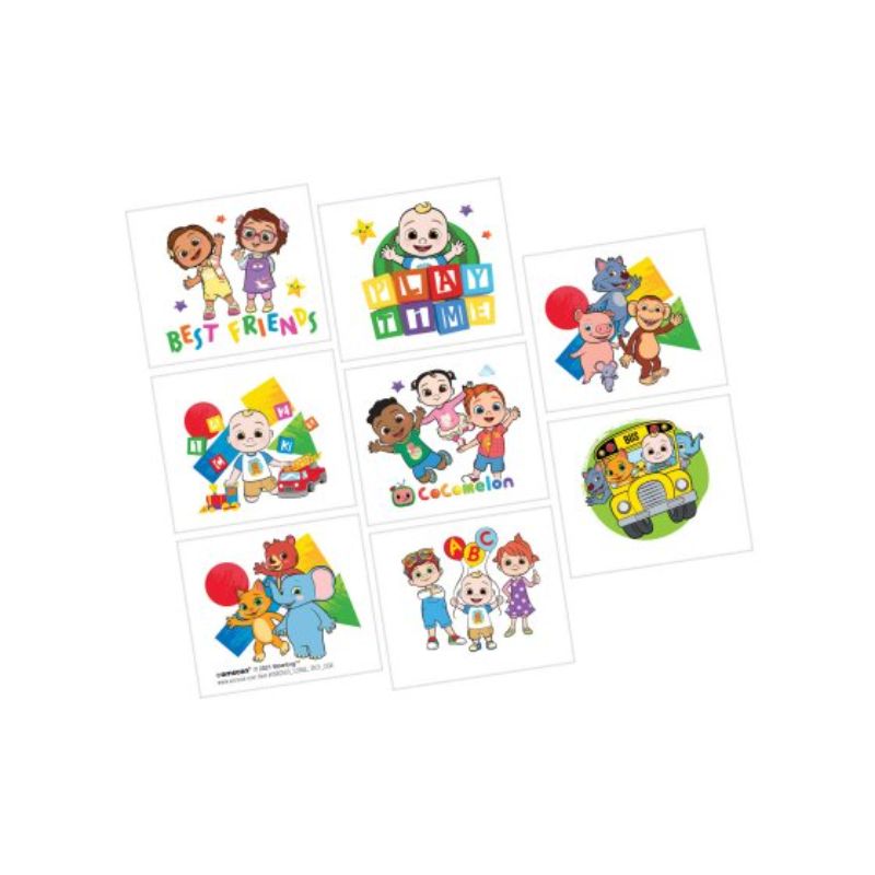Cocomelon Tattoos Pack of 8