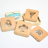 Rimu NZ Natives coasters feature stunning designs from New Zealand's flora, crafted from sustainable Rimu wood.