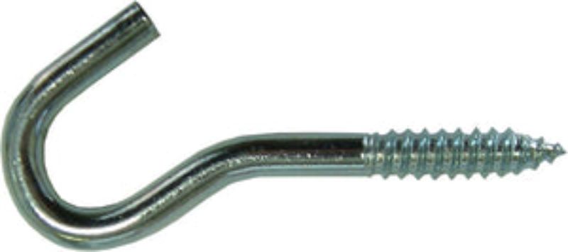 Screw Hook - Zinc Plated #324 4-7/8 X 3/8 Inch Tagged Hindley