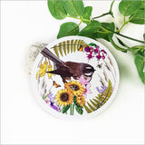 Vibrant 25cm flora and fauna fantail wall art, made of durable foam PVC, perfect for indoor and under-cover outdoor display.