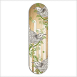 Vibrant 50cm ACM printed skateboard art featuring a detailed Tui bird, perfect for indoor or outdoor decor.