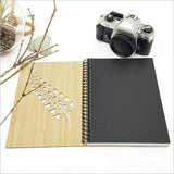 Eco-friendly Bamboo Journal with fern design, 160mm x 210mm, 110 pages of luxurious 110gsm cartridge paper.