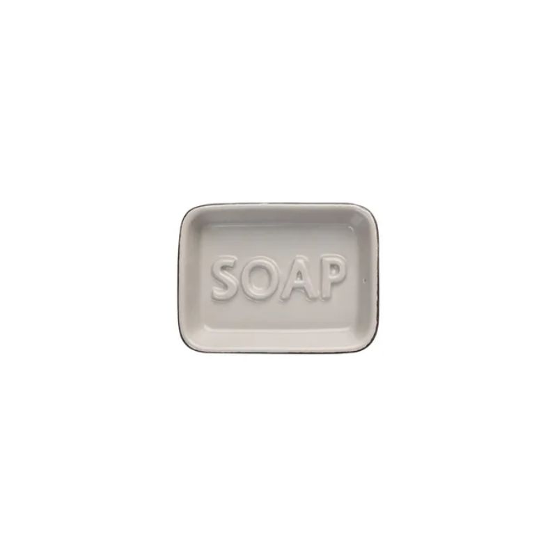 Sleek grey soap dish designed for functionality and elegance, keeping soap dry while enhancing bathroom decor.