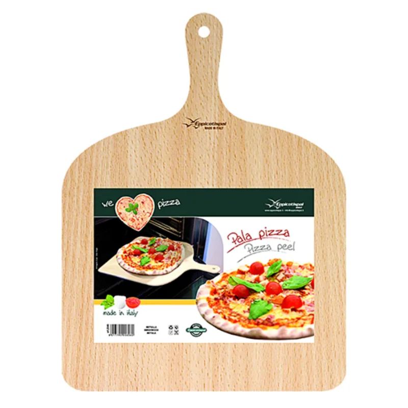 Wood Pizza Peel - We Love Pizza (41.5cm)