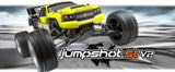 1/10 Jumpshot ST V2.0 Radio Control Truck with waterproof ESC, powerful motor, and all-terrain tires in a rugged design.