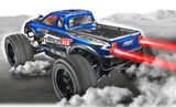 High-speed 1/10 Strada MT Monster Truck, featuring 4WD, oil-filled shocks, and ready-to-run convenience for off-road adventures.