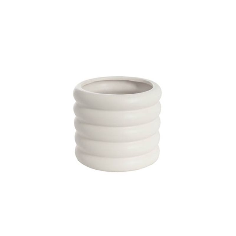 Ceramic Pastel Matte White beehive decor, 14.5x14.5x13cmH, elegant centerpiece for any modern or traditional interior.
