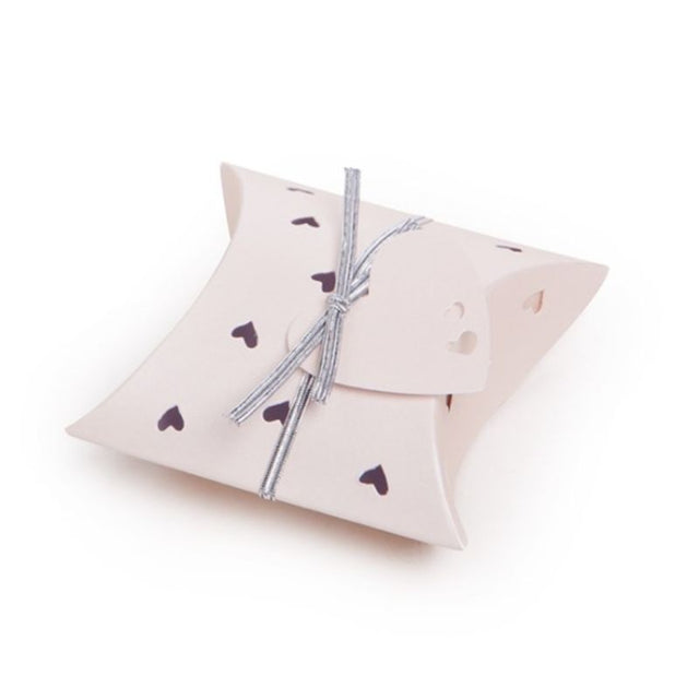 Elegant Bomboniere Pillow Cream favors, pack of 25, perfect for weddings and special events, customizable for personal touch.