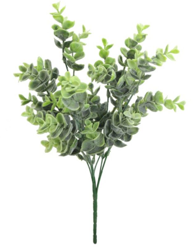 Lifelike 36cm artificial eucalyptus branch, perfect for home decor and versatile arrangements, maintaining vibrant color year-round.