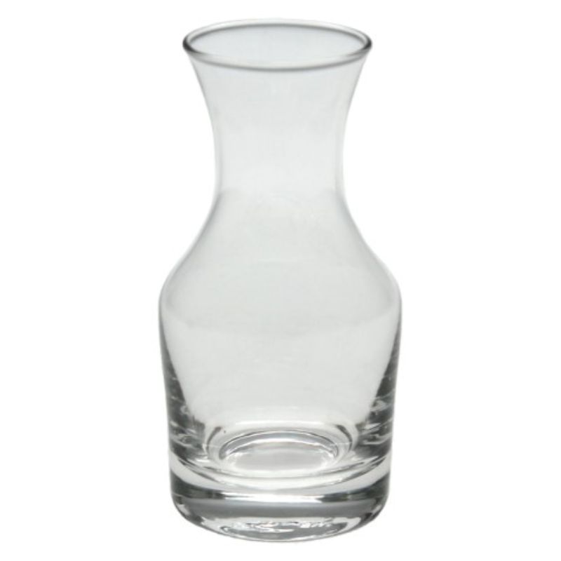 Elegant clear glass beaker vase, 14cm high, perfect for fresh flowers or as a stylish home decor piece.