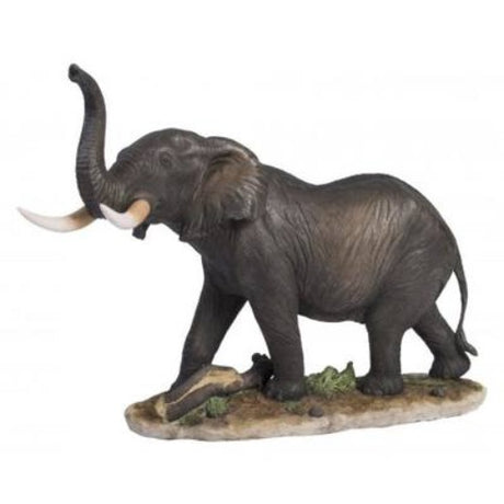 Elephant ornament measuring 39cm, ideal for home decor or as a thoughtful gift.